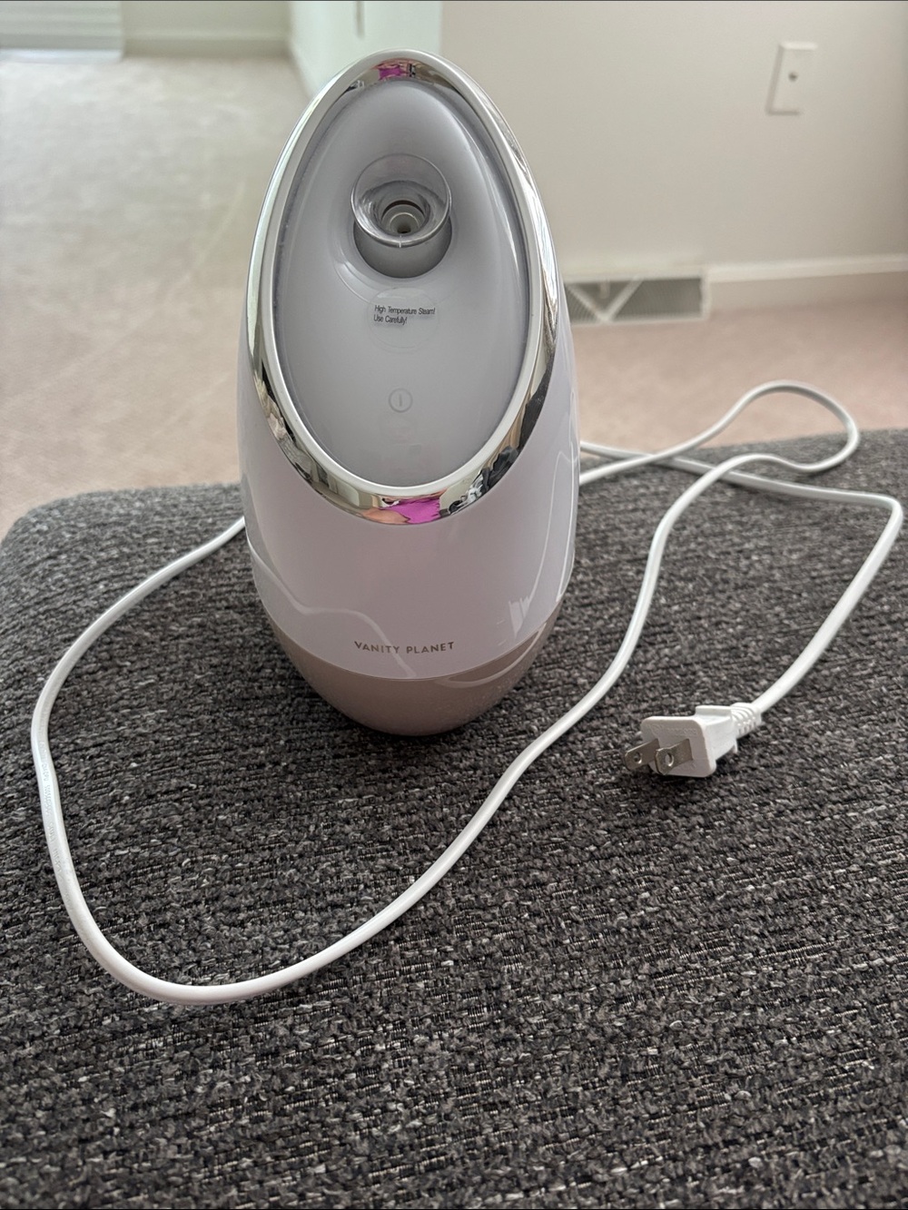 Vanity Planet Facial Steamer - White and Taupe